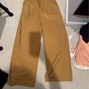 Anthropologie Camel Brown Fabric